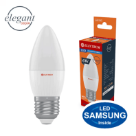 Лампа світлодіодна свічка ELECTRUM 6W E27 4000K A-LC-0747