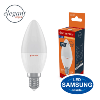 Лампа світлодіодна свічка ELECTRUM 6W E14 3000K A-LC-1007
