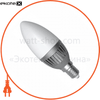 LED лампа С37 5W LС-14 Е14 2700К мат.ал./к. A Electrum