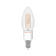 Лампа світлодіодна свічка ретро прозорий скляний корпус  ELECTRUM 5W E14 4000K A-LC-1880, Electrum, A-LC-1880