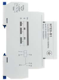 Реле затримки часу на вимкнення NTE9-B1 AC/DC 12-240V, АСКО-УКРЕМ, A0010240003