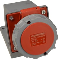 Розетка стационарная серии UСombi 4P 16A IP 67