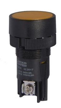 XB2-ЕA155 Кнопка "Старт" жовта (NO+NC)