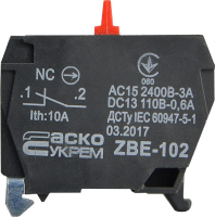 ZBE-102 N/C Контакт до постів керування XAL-D, АСКО-УКРЕМ, A0140010183