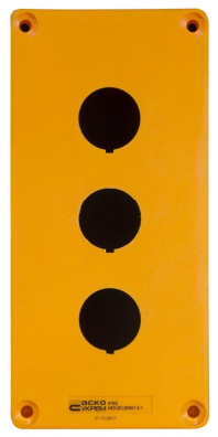Корпус HJ9-3 (3-місний) жовтий, АСКО-УКРЕМ, A0140020038