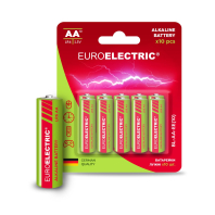EUROELECTRIC Батарейка лужна AA LR6 1,5V блістер 10шт