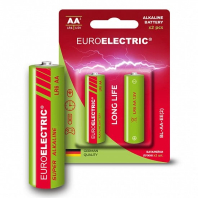 EUROELECTRIC Батарейка лужна AA LR6 1,5V блістер 2шт