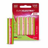 EUROELECTRIC Батарейка лужна AAA LR03 1,5V блістер 4шт