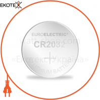 EUROELECTRIC Батарейка літієва CR2032 3V блистер 1шт