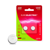 EUROELECTRIC Батарейка щелочная AG13 LR44 1,5V blister 2шт