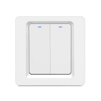 Вимикач світла настінний механічний без нейтральної лінії  ZigBee, Maxus, Brio-Z-Switch-M2-1P