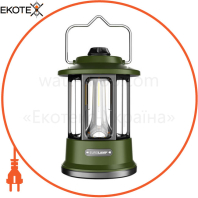 EUROLAMP Светодиодный фонарь портативный 6W battery+Type-C зеленый (40)