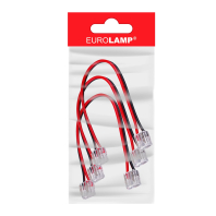Конектор кутовий для LED COB стрічки 8мм IP20, 0-36V, 5A, дріт 15см набір 3 шт EUROLAMP, Eurolamp, CNCTR-8mm(COB)C