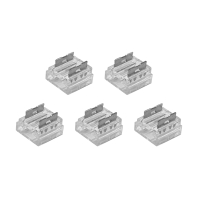 Конектор прямий для LED COB стрічки 8мм IP20, 0-36V, 5A набір 5 шт EUROLAMP, Eurolamp, CNCTR-8mm(COB)S