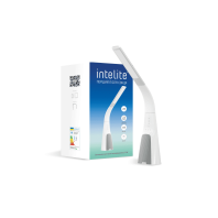 Розумна настільна лампа Intelite DL7 9W (USB, діммінг, температура, звук) біла