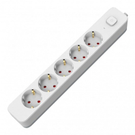 EUROELECTRIC Мережевий фільтр-подовжувач Х5, 10А, 3М, Euroelectric, EE-105-3M