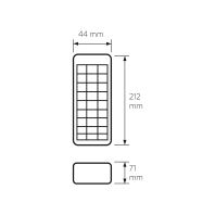 EUROLAMP Світлодіодний світильник аварійний з акумулятором 6W, Eurolamp, EM-30SMD/6W