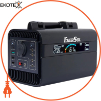 Портативное зарядное устройство EnerSol, 300 Вт, 296 Вт/ч, 80 Ач, вес 4.5 кг