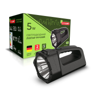 EUROLAMP Світлодіодний ліхтар ручний 5W, Eurolamp, FLASH-5W(black)