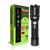 EUROLAMP Світлодіодний ліхтар ручний 7W, Eurolamp, FLASH-7W(black)