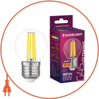 LED Лампа ENERLIGHT Filament G45 8Вт 3000К Е27