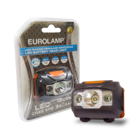 EUROLAMP Світлодіодний ліхтар налобний 3W чорний, Eurolamp, HL-3W(black)ст