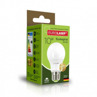LED Лампа EUROLAMP А60-10W-E27-3000K, Eurolamp, LED-A60-10273(P)