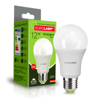 LED Лампа низьковольтна EUROLAMP А60-12W-12V-E27-4000K, Eurolamp, LED-A60-12274(12)