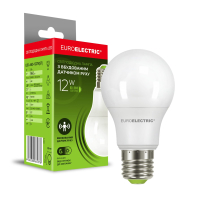 LED лампа з датчиком руху EUROELECTRIC A60-12W-E27-4000K, Euroelectric, LED-A60-12274(ST)