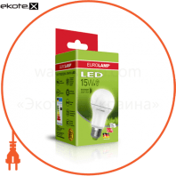 LED Лампа EUROLAMP ЕКО серія "D" А60 15W E27 4000K, Eurolamp, LED-A60-15274(D)