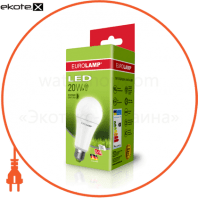 LED Лампа EUROLAMP ЕКО серія "D" А70 20W E27 4000K, Eurolamp, LED-A70-20274(D)