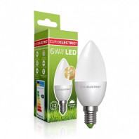 LED Лампа EUROELECTRIC CL-6W-E14-4000K, Euroelectric, LED-CL-06144(EE)