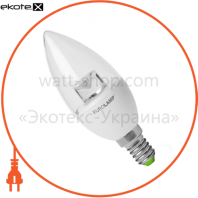 LED Лампа EUROLAMP ЕКО серія "D" CL прозора 6W E14 4000K