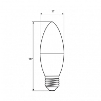 LED Лампа EUROLAMP ЕURO CL-6W-E27-3000K, Eurolamp, LED-CL-06273(EURO)