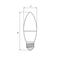 LED Лампа EUROELECTRIC CL-6W-E27-4000K, Euroelectric, LED-CL-06274(EE)