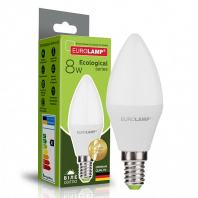 EUROLAMP LED Лампа ЭКО серия "P" CL 8W E14 4000K