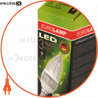 Eurolamp LED-CL-E14/27 led лампа candle 3w e14 2700k eurolamp