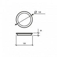 Світлодіодний EUROLAMP LED Світильник круглий Frameless Downlight 19W 5000K, Eurolamp, LED-DLR-19/5