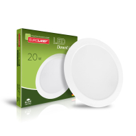 LED Світильник круглий врізний 20W-4000K EUROLAMP