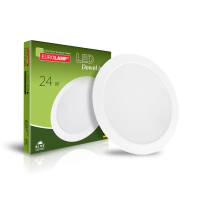 LED Світильник круглий врізний 24W-4000K EUROLAMP
