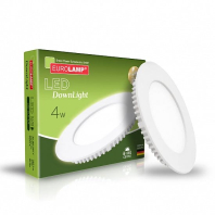 LED Світильник круглий врізний 4W-4000K EUROLAMP