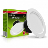 Світлодіодний EUROLAMP LED Світильник круглий DownLight 5W 4000K, Eurolamp, LED-DLR-5/4(Е)