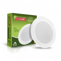 Світлодіодний EUROLAMP LED Світильник круглий DownLight NEW 9W 4000K, Eurolamp, LED-DLR-9/4(new)