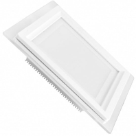 LED Світильник квадратний врізний 6W-3000K (скло) EUROLAMP, Eurolamp, LED-DLS-6/3(glass)