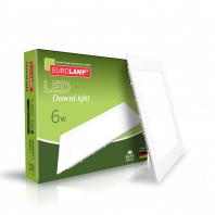 LED Світильник квадратний врізний 6W-4000K EUROLAMP