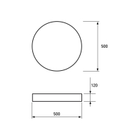 LED Світильник круглий накладний 36W-4000K EUROLAMP, Eurolamp, LED-ENLR-36/4(F)new