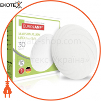 Светодиодный светильник Eurolamp Marshmallow накладной круглый 30W 4000K LED-ER-30W-N25
