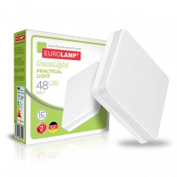 LED Світильник квадратний накладний Practical light 48W-4000K EUROLAMP, Eurolamp, LED-ES-48W-N26