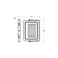Світлодіодний EUROLAMP LED SMD Прожектор чорний з радіатором 10W 6500K, Eurolamp, LED-FL-10(B)