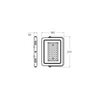 Світлодіодний EUROLAMP LED SMD Прожектор чорний з радіатором 150W 6500K, Eurolamp, LED-FL-150(B)